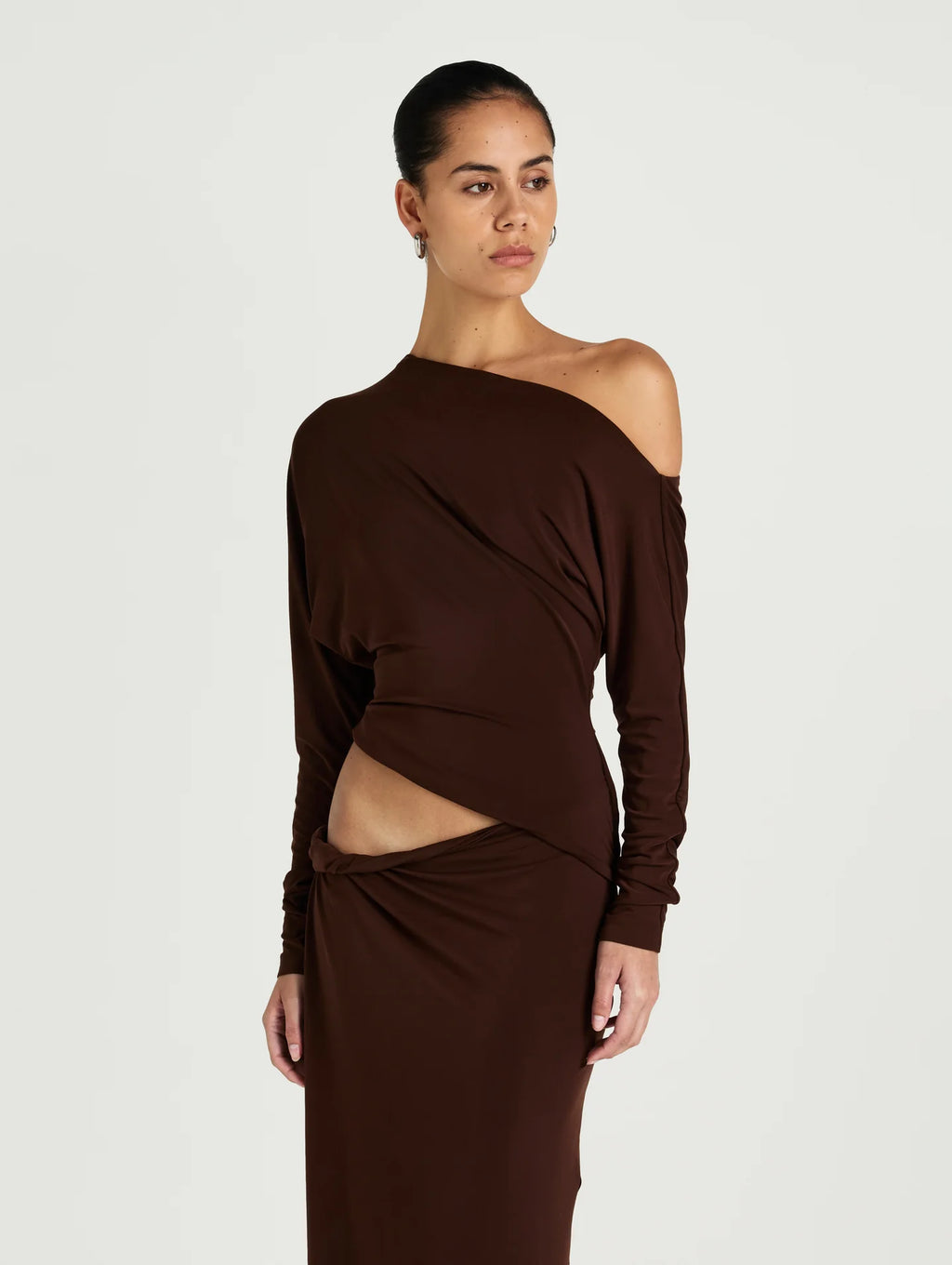 Benni Enya Maxi Dress Chocolate Brown