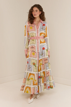 Palm Noosa Aria Midi Dress Siesta Tile