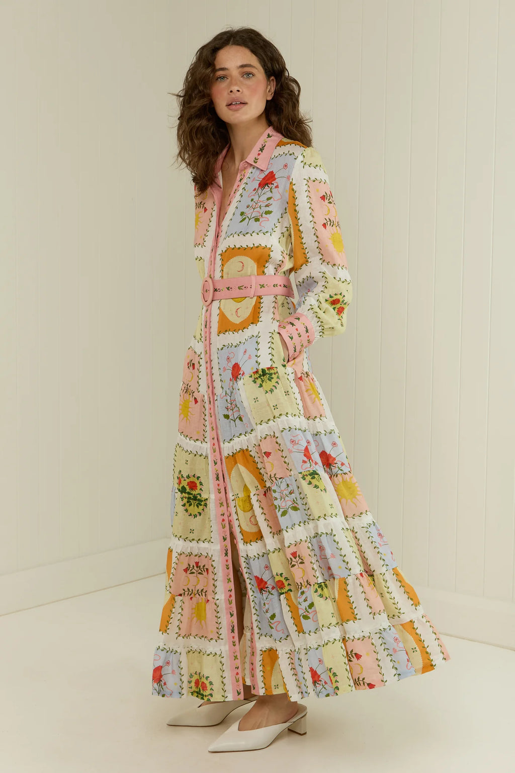 Palm Noosa Aria Midi Dress Siesta Tile