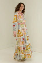 Palm Noosa Aria Midi Dress Siesta Tile