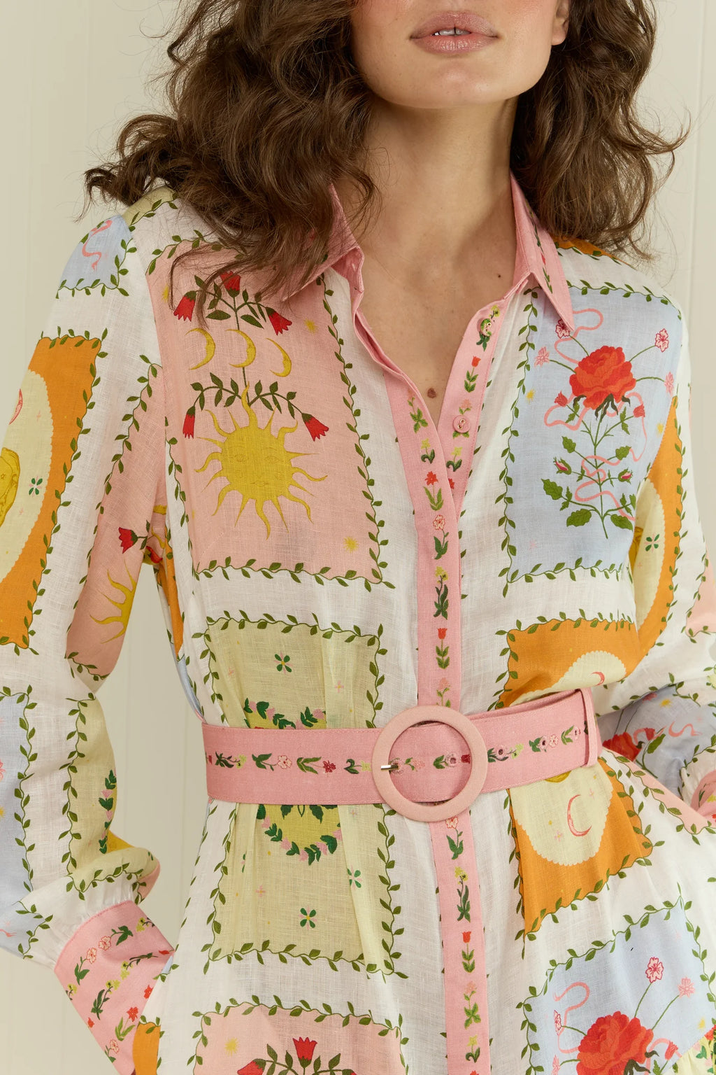 Palm Noosa Aria Midi Dress Siesta Tile