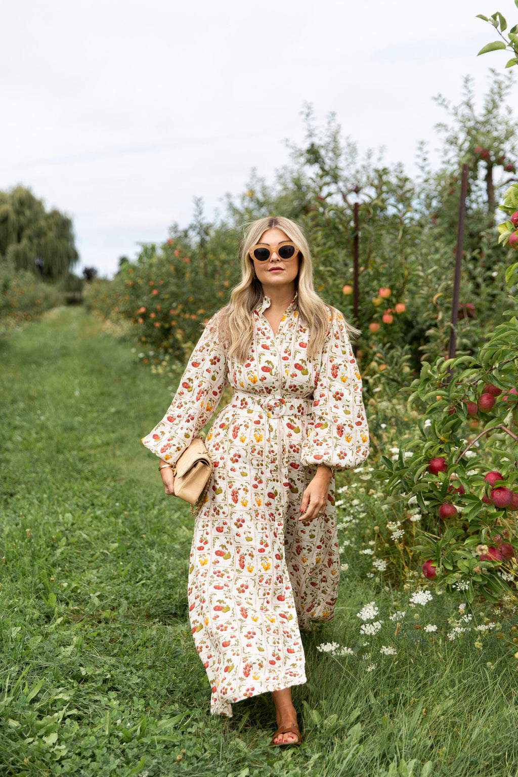 Palm Noosa Noddy Tomato Tiles Maxi Dress Print
