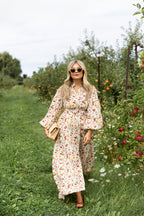 Palm Noosa Noddy Tomato Tiles Maxi Dress Print