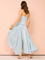 Acler Avonlea Midi Dress Celeste Blue