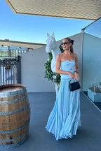 Acler Avonlea Midi Dress Celeste Blue