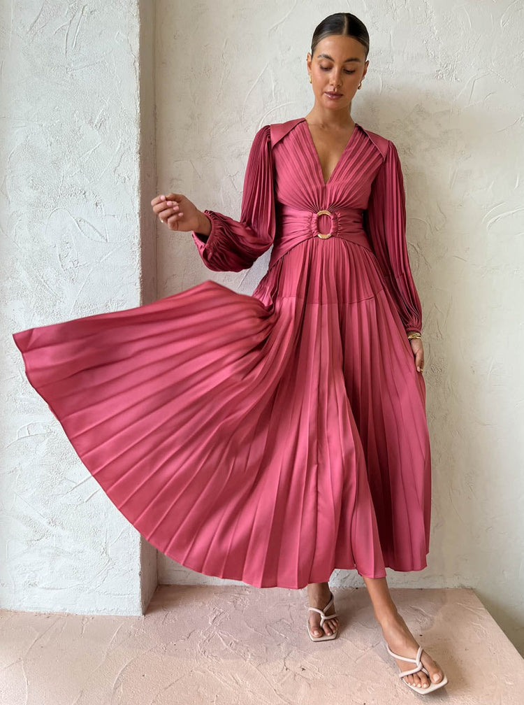 Acler Oakfield Dress Dusty Rose