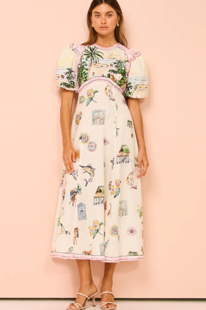 Alemais Sunset Midi Dress