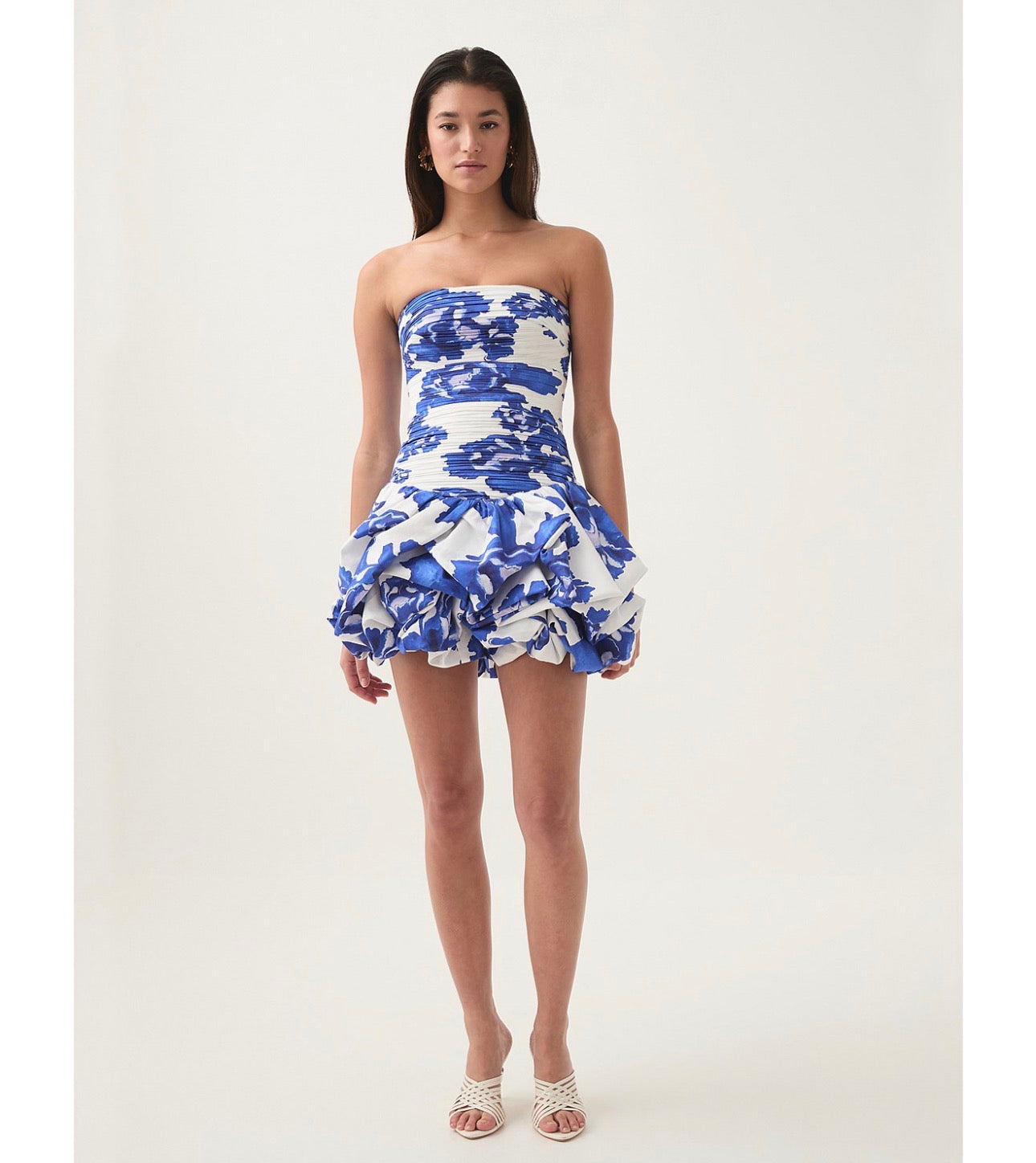Aje Violette Bubble Hem Mini Dress