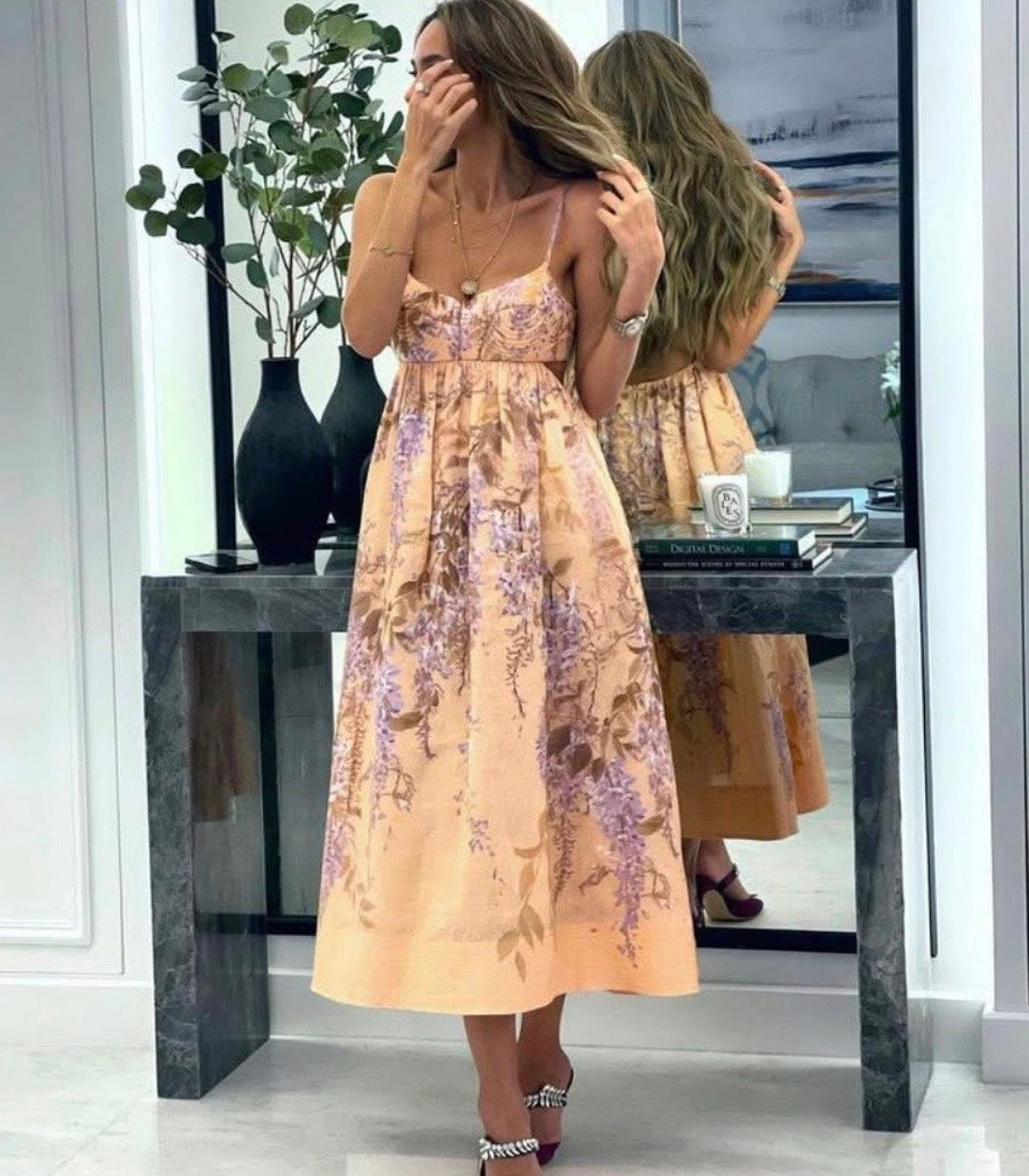 Zimmermann Rosa Bralette Midi Dress
