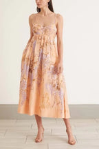 Zimmermann Rosa Bralette Midi Dress