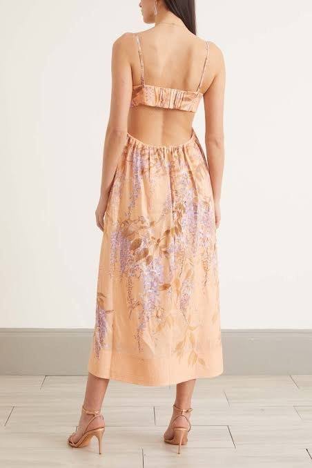 Zimmermann Rosa Bralette Midi Dress
