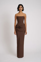 Eliya The Label Hilda Gown Brown