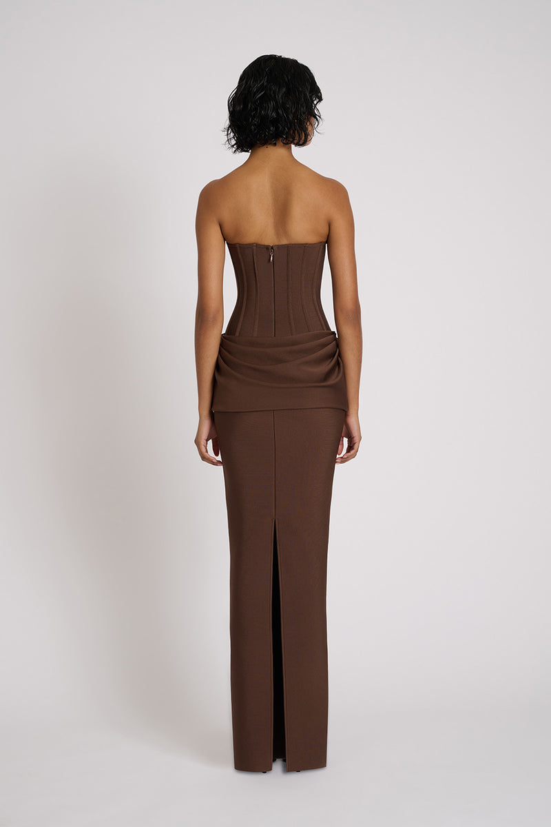 Eliya The Label Hilda Gown Brown